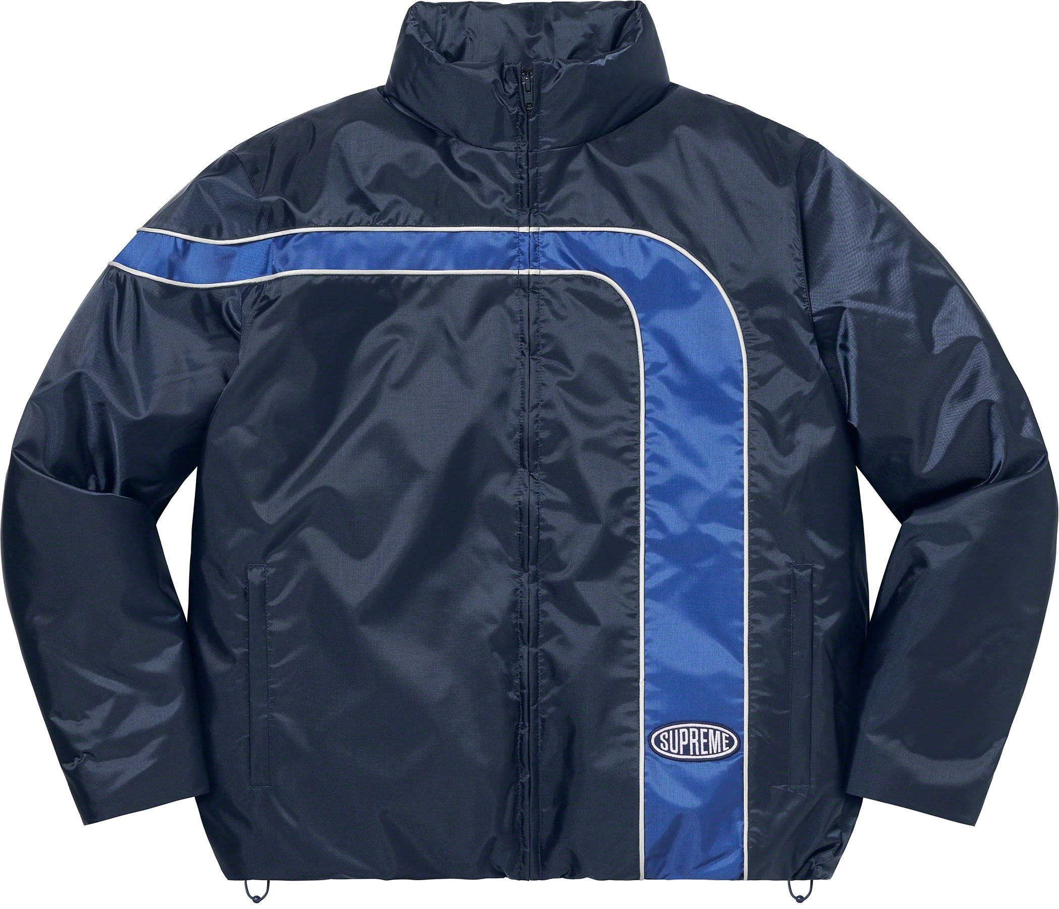 Stripe Puffer Jacket view 2